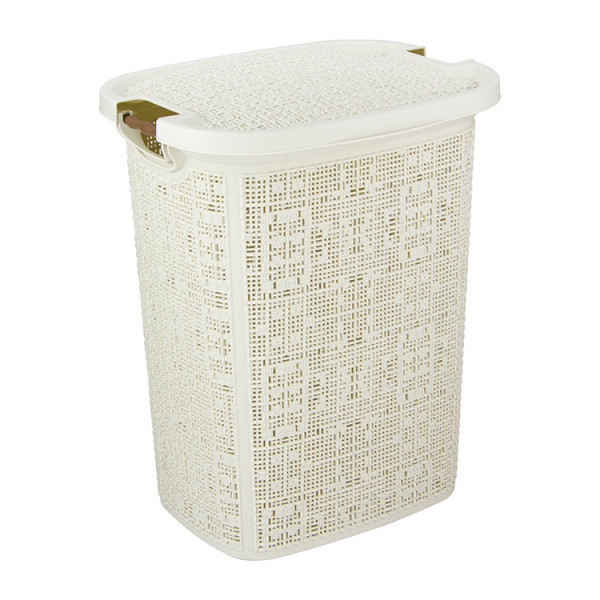 МП2622 Корзина для белья "БЯЗЬ" 30 л (белый ротанг) МП2622 Корзина для белья "БЯЗЬ" 30 л (белый ротанг)