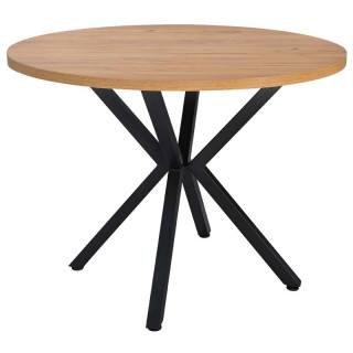 Стол Таллин (D-1000 столешница F цв.Люкс) дуб крафт золотой