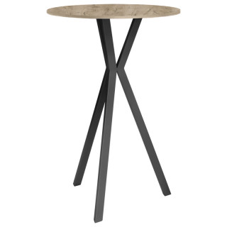 Стол барный Шуақ (D-700 столешница 16 мм цв.Люкс) Дуб крафт серый