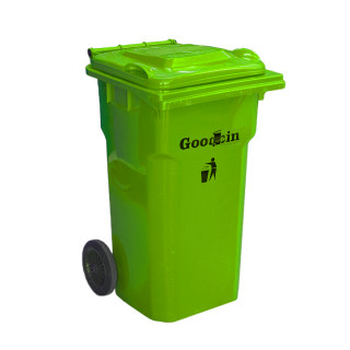 Мусорный бак "Goodbin" на колесах (зеленый,240л)
