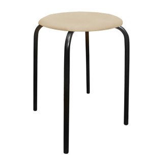 Табурет №3 круглый (кзам бежевый)