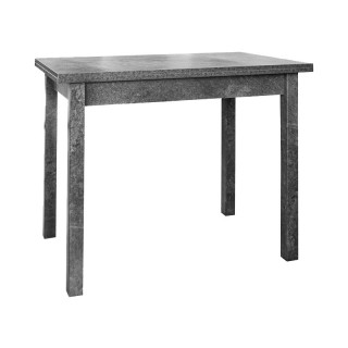 Стол обеденный раскладной (прямая ножка) 600х900 мм (бетон тёмно-серый)