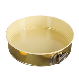 Форма для выпечки торта разъемная с антипригарным покрытием (золото) ФР-24 а/п