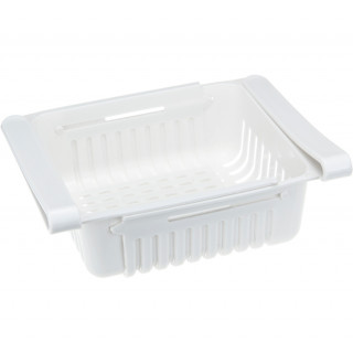 МП1583 Органайзер для холодильника раздвижной (Белый)