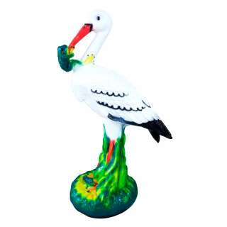 арт.390 Изделие из гипса "Аист с лягушкой" (770*500мм)