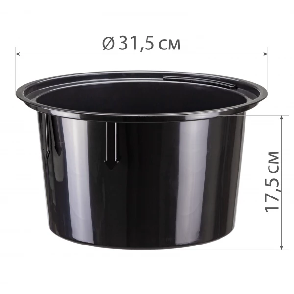 Кашпо "ЛАЙН" со вставкой 9/32 л (Белый) Кашпо "ЛАЙН" со вставкой 9/32 л (Белый)