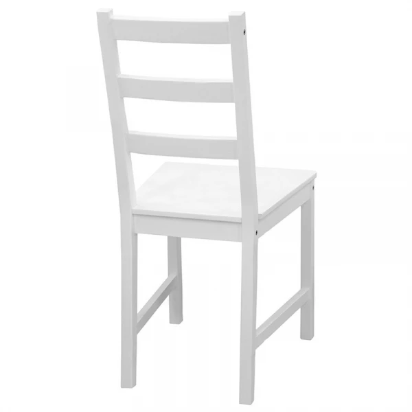 Столовый комплект 1+4 стульев мод "Ladder Back" белый Столовый комплект 1+4 стульев мод "Ladder Back" белый