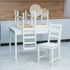 Столовый комплект 1+4 стульев мод "Ladder Back" белый