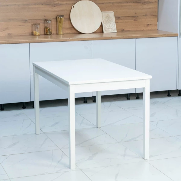 Столовый комплект 1+4 стульев мод "Ladder Back" белый Столовый комплект 1+4 стульев мод "Ladder Back" белый