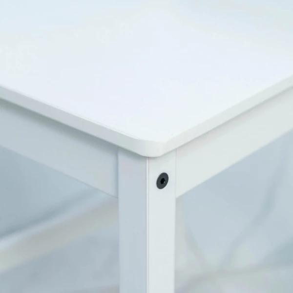 Столовый комплект 1+4 стульев мод "Ladder Back" белый Столовый комплект 1+4 стульев мод "Ladder Back" белый