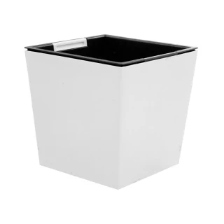 Кашпо для цветов с внутр.горшком М (белый)