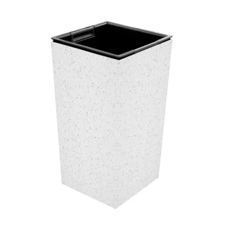 Кашпо для цветов с внутр.горшком Б (белый мрамор)