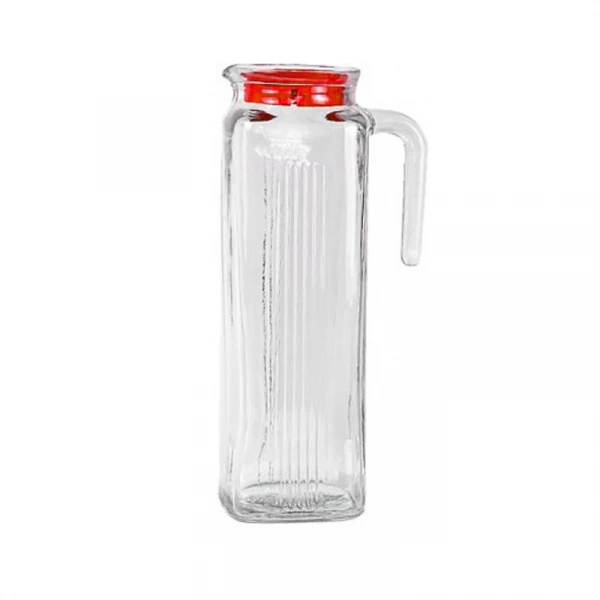 80052 RED SL Графин 1340 мл с  красной крышкой 1*6 FRIGO 80052 RED SL Графин 1340 мл с  красной крышкой 1*6 FRIGO