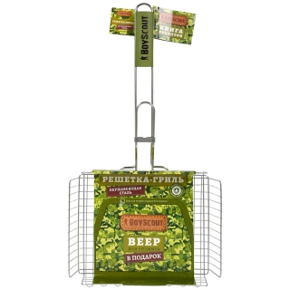 BOYSCOUT   Решетка-гриль универсальная, НЕРЖАВЕЮЩАЯ сталь 58x30x25x5,5 cм / 8
