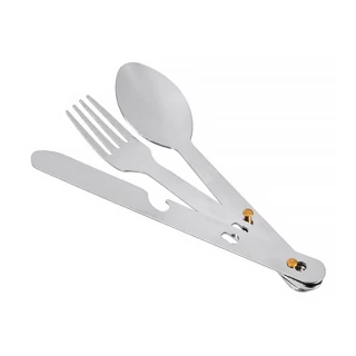 BOYSCOUT Набор столовых приборов  (вилка, ложка,нож), в чехле, 16 см