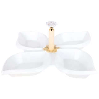 Менажница 4-х секционная 24см ZD20216